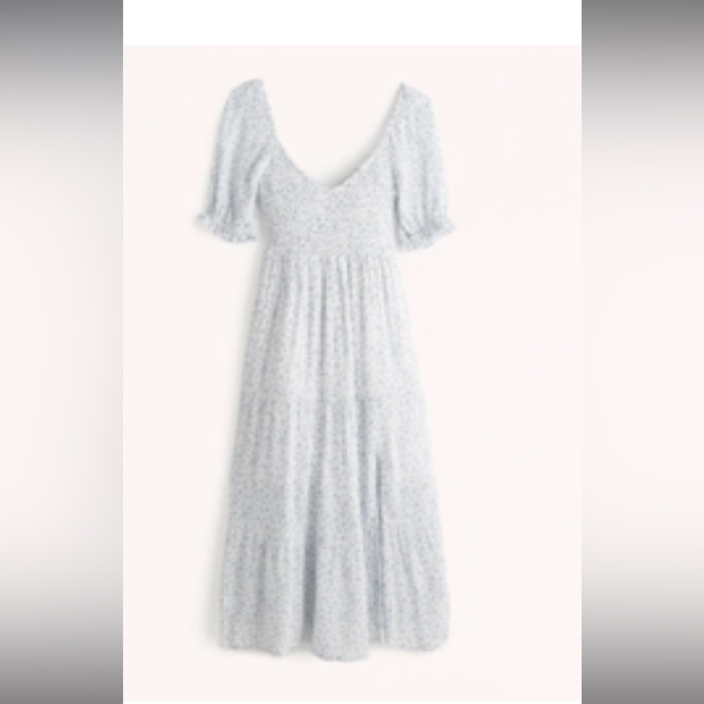 Abercrombie smocked midi dress